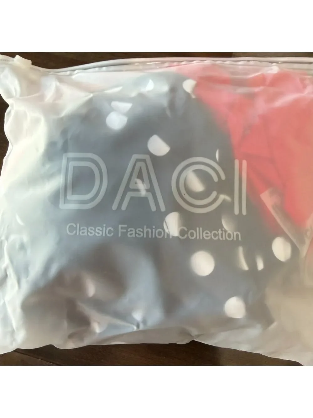Daci NEW Women's Plus Size 2 Piece Polka Dot and Flounce Top Swimsuit Size 16W
